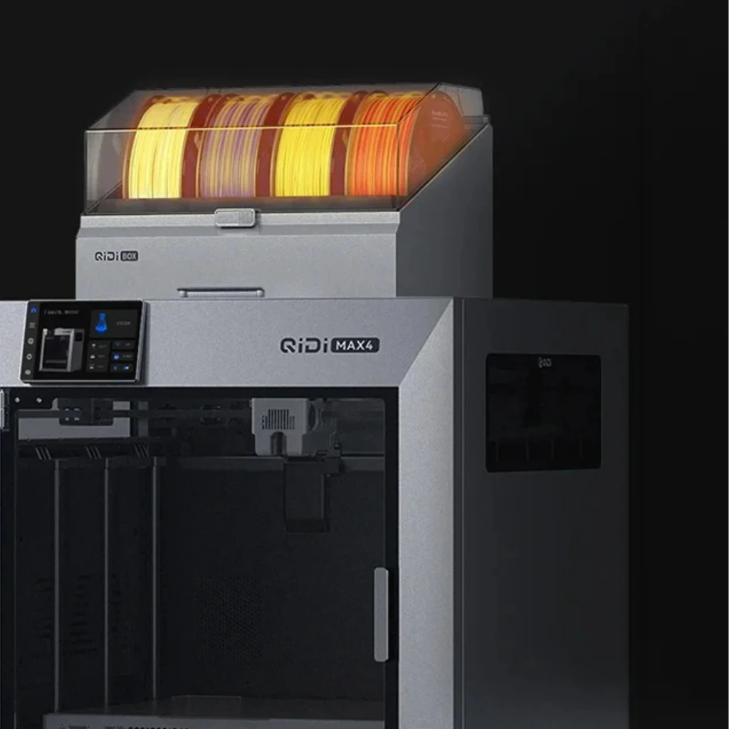 QIDI Tech Max 4 Combo FDM avec boîtier fermé, écran de contrôle latéral et support supérieur pour 6 bobines, grand volume 390 x 390 x 340 mm - Ítem5