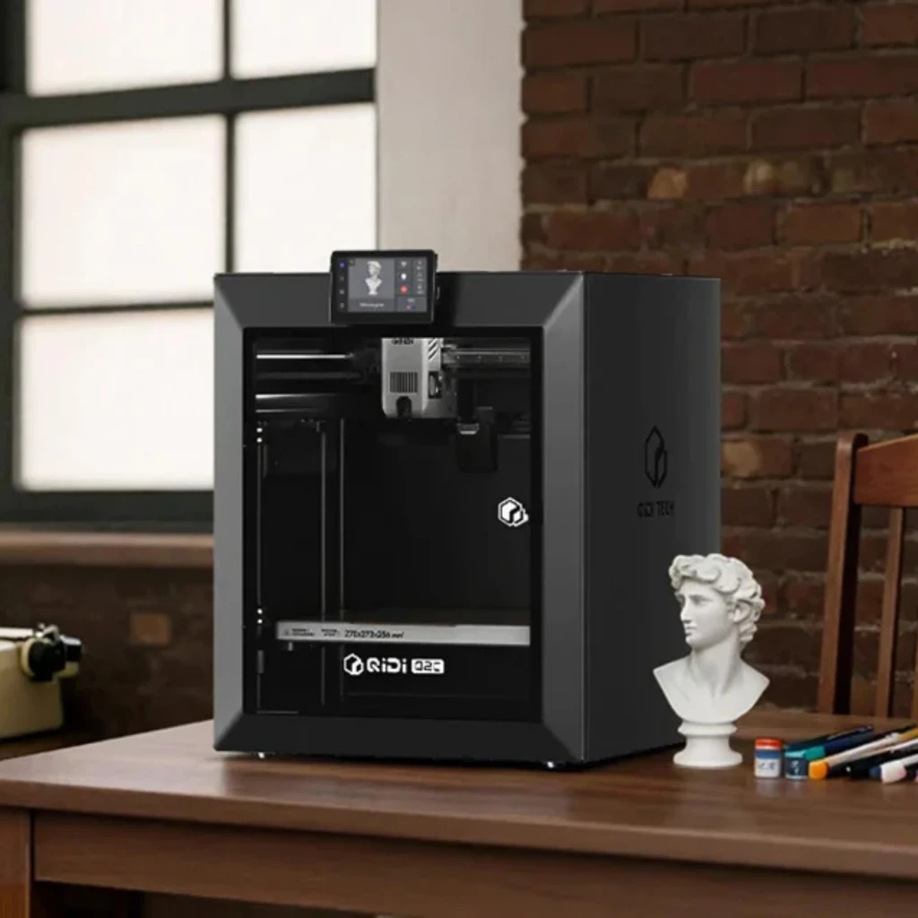 QIDI Tech Q2C Combo imprimante 3D FDM noire avec boîtier fermé, écran tactile frontal, support supérieur pour bobines multiples, volume 270×270×256 mm, - Ítem4