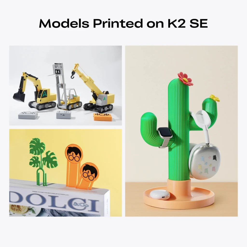 Imprimante 3D FDM Creality K2 SE châssis fermé noir, écran tactile avant, rail Z central, volume 220 × 215 × 245 mm, vitesse jusqu’à 500 mm s - Ítem3