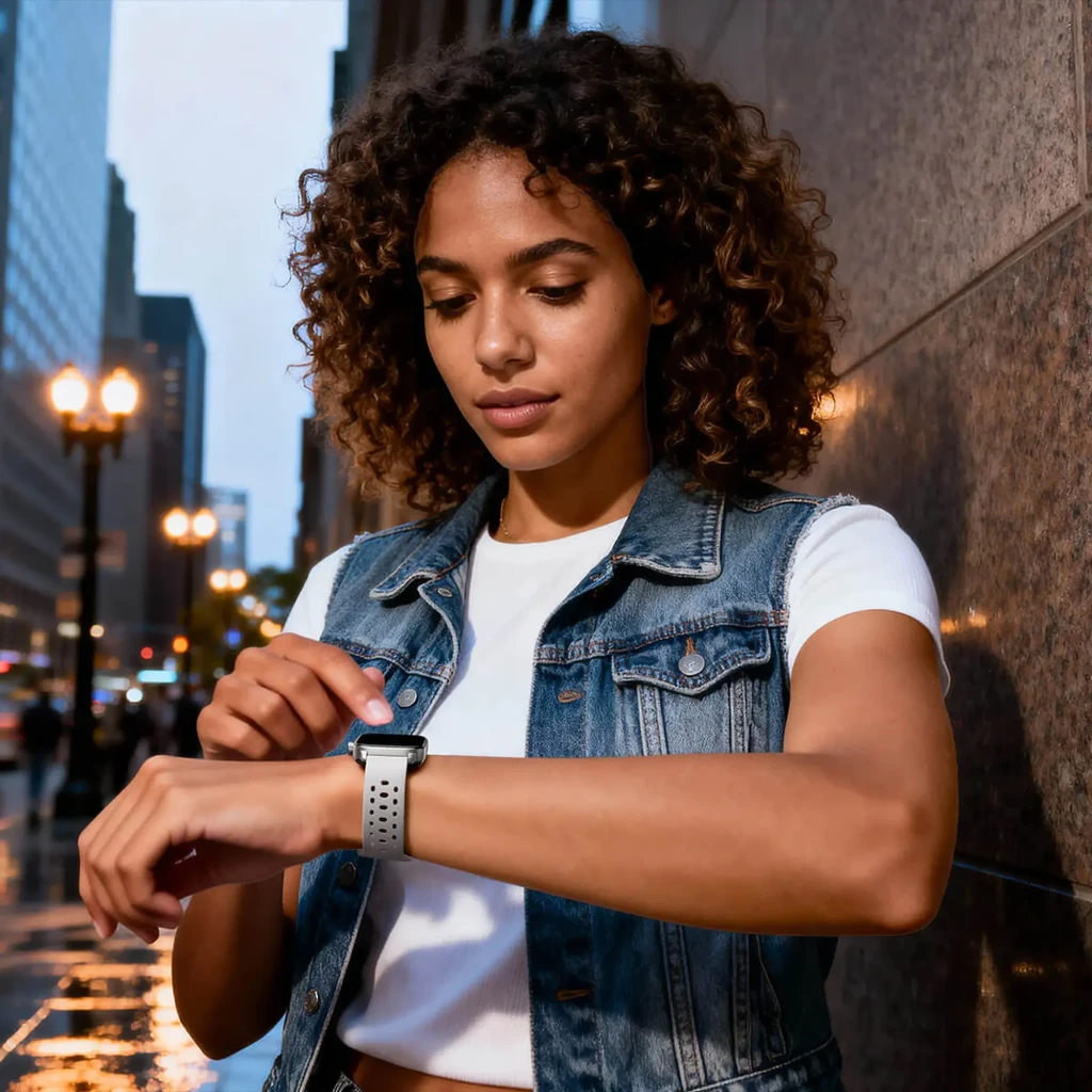 Mibro Watch Fit 1,75 pulgadas AMOLED con correa textil negra, pantalla curva colorida, GPS integrado, resistencia 5 ATM y autonomía hasta 8 días - Ítem5