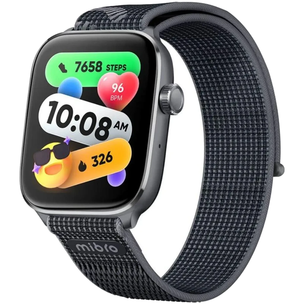 Mibro Watch Fit 1,75 pulgadas AMOLED con correa textil negra, pantalla curva colorida, GPS integrado, resistencia 5 ATM y autonomía hasta 8 días - Ítem