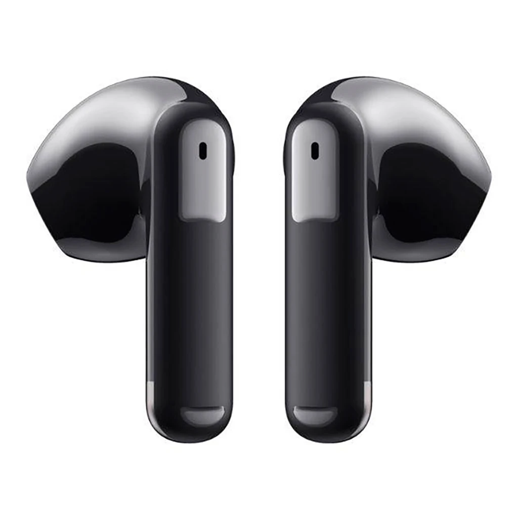 Mibro Earbuds 5 Noir avec boîtier brillant compact, écouteurs semi intra-auriculaires ergonomiques, indicateur LED frontal, finitions noires polies - Ítem2