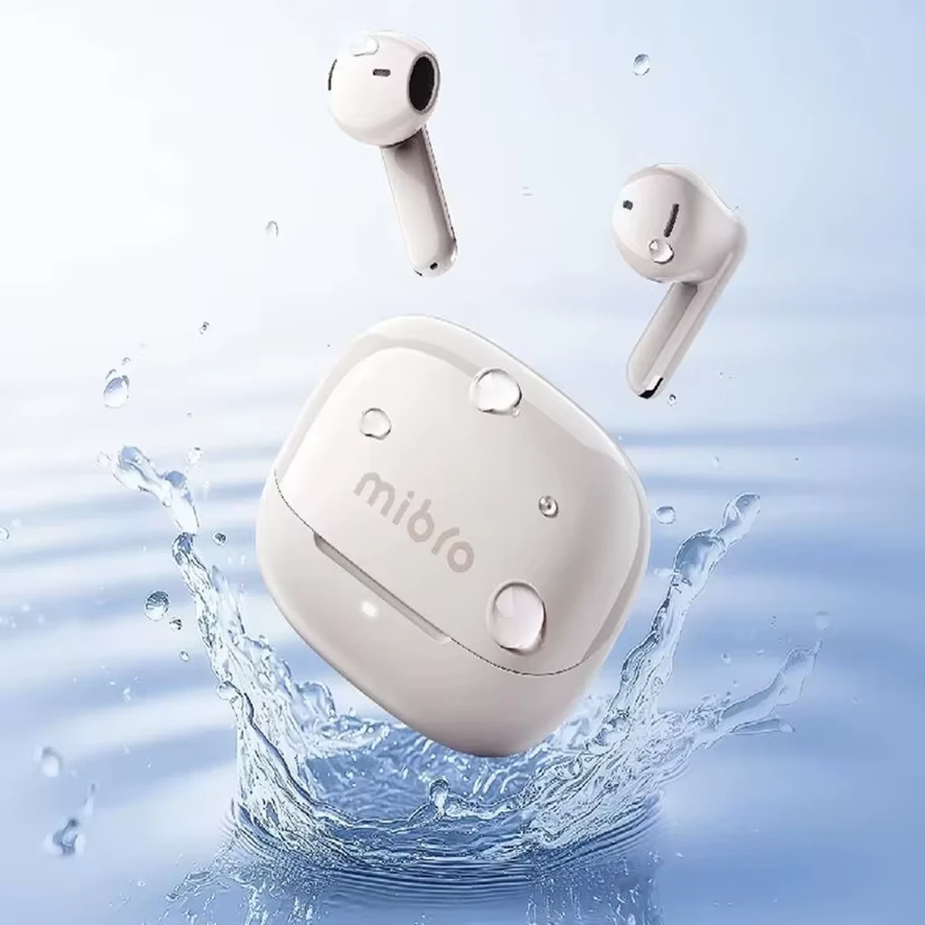 Mibro Earbuds 5 Inalámbricos IPX4 30 h Rosa con estuche de carga brillante, dos auriculares intraurales L y R, diseño compacto y acabado negro pulido - Ítem2