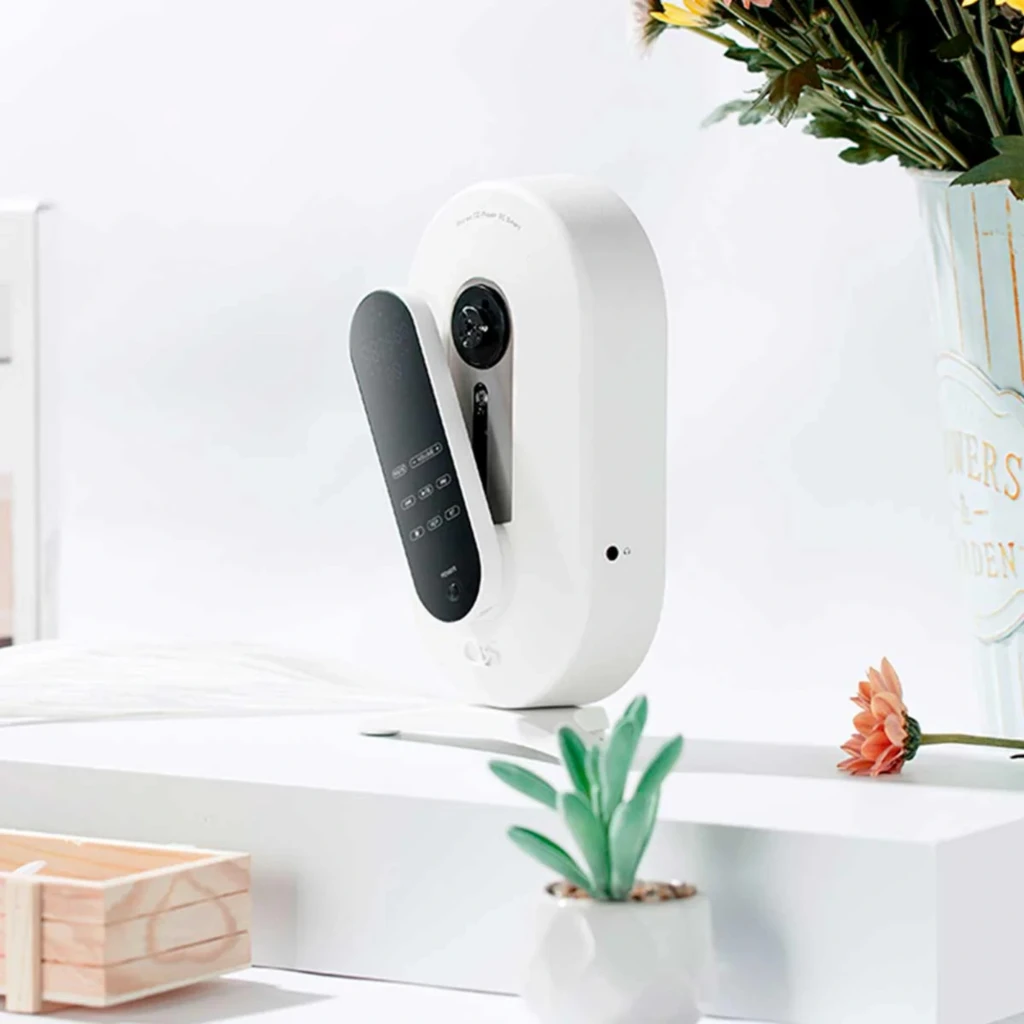 Shanling EC Smart Reproductor CD USB-C Blanco con diseño ovalado de pared, bandeja vertical y control frontal negro con botones táctiles y botón Power - Ítem3