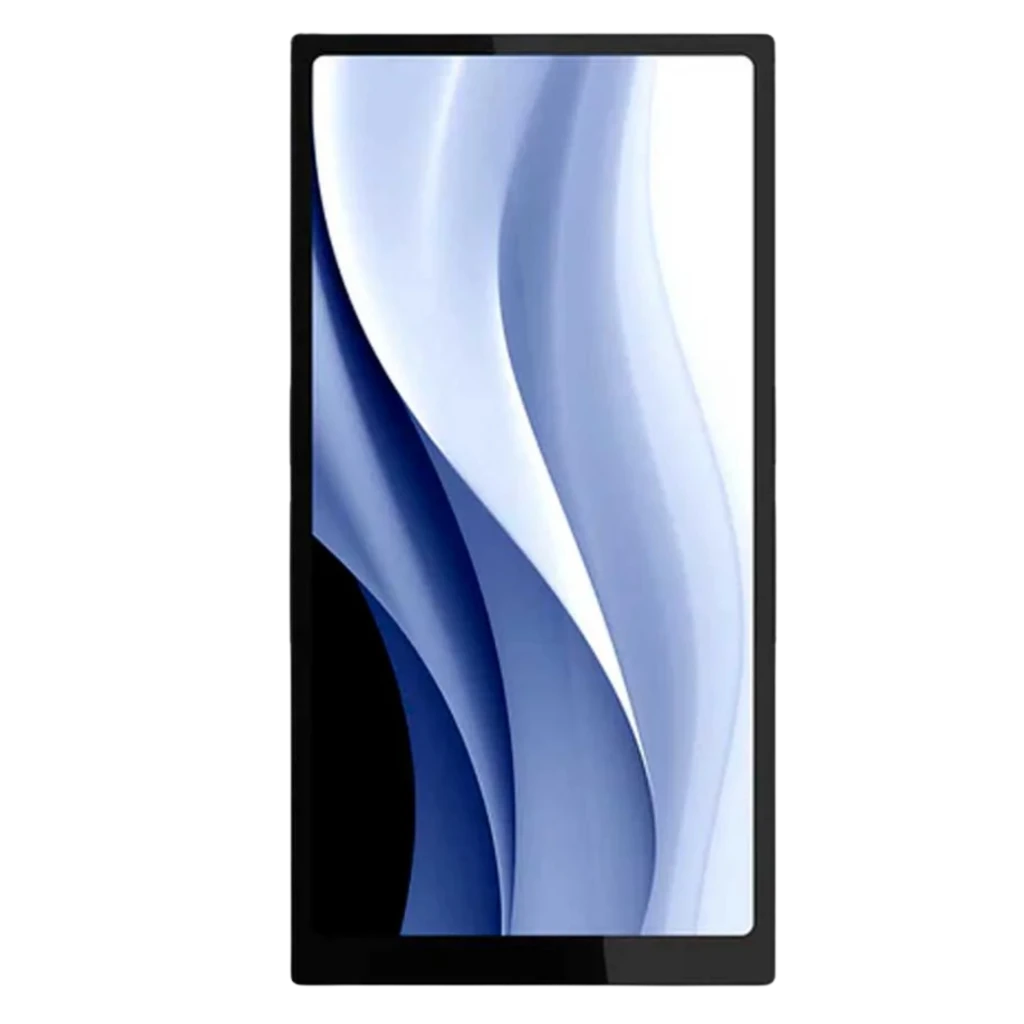 HiBy R6 Pro Max Reproductor Hi-Res portátil con gran pantalla, trasera negro carbón con texturas onduladas y placa metálica lateral con logo Hiby - Ítem1