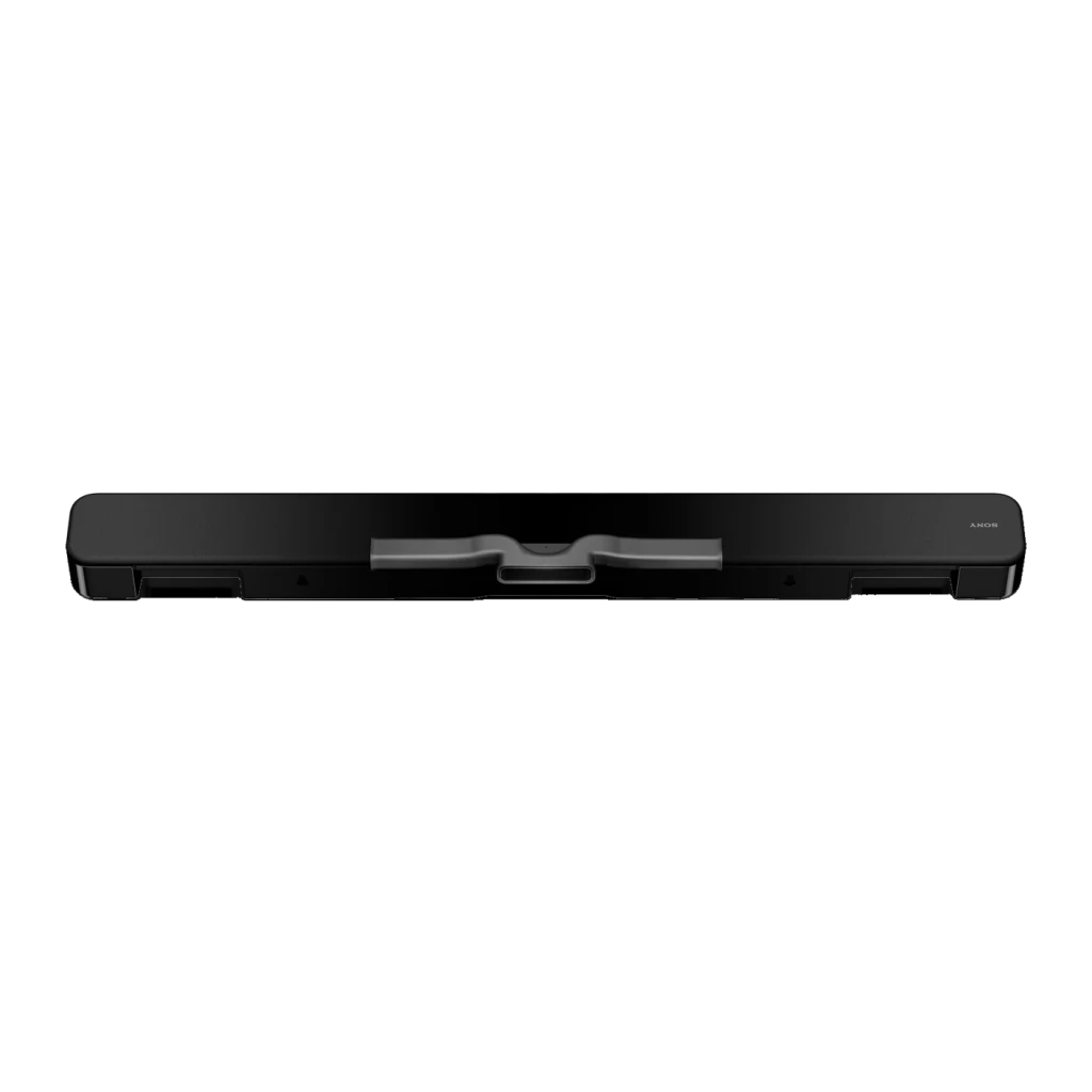 Barre de son Sony 2.0 canaux 120W Bluetooth Noir HT-SF150, vue du dessus: support central et extrémités latérales