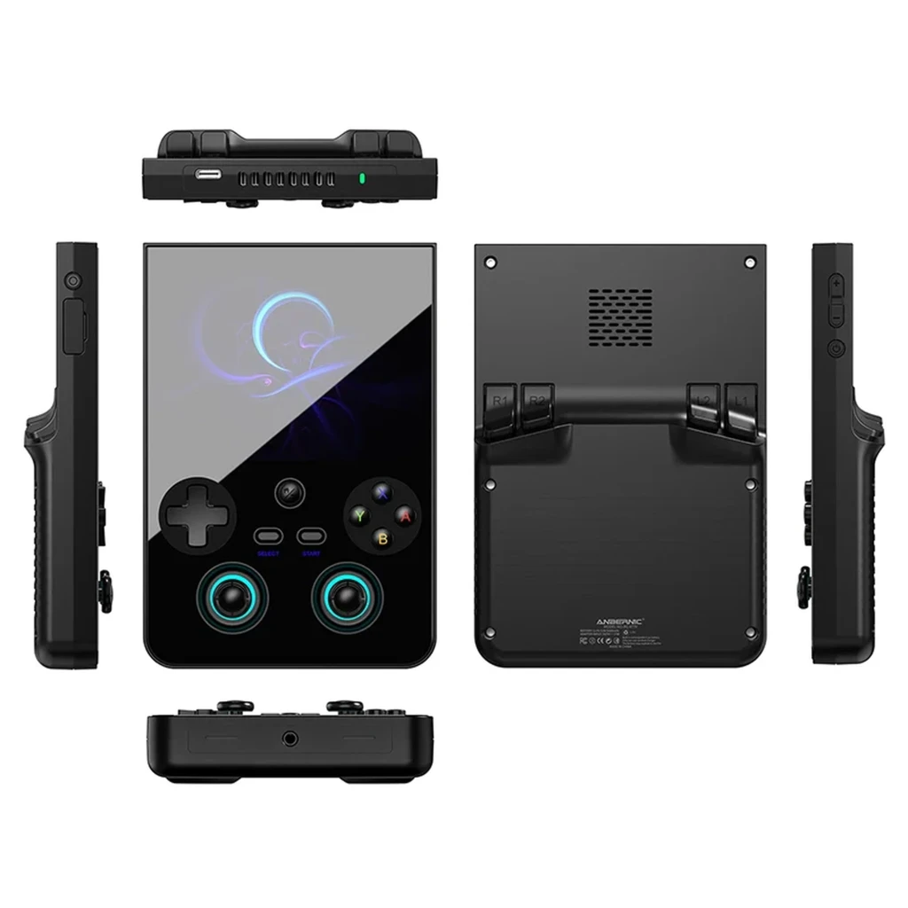 Anbernic RG477V 12GB/256GB Preto com tela brilhante, direcional em cruz, botões ABXY coloridos e dois analógicos iluminados, design portátil elegante - Item1