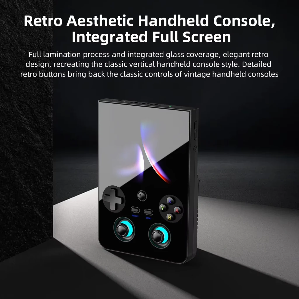 Anbernic RG477V 12GB/256GB Preto com tela brilhante, direcional em cruz, botões ABXY coloridos e dois analógicos iluminados, design portátil elegante - Item6