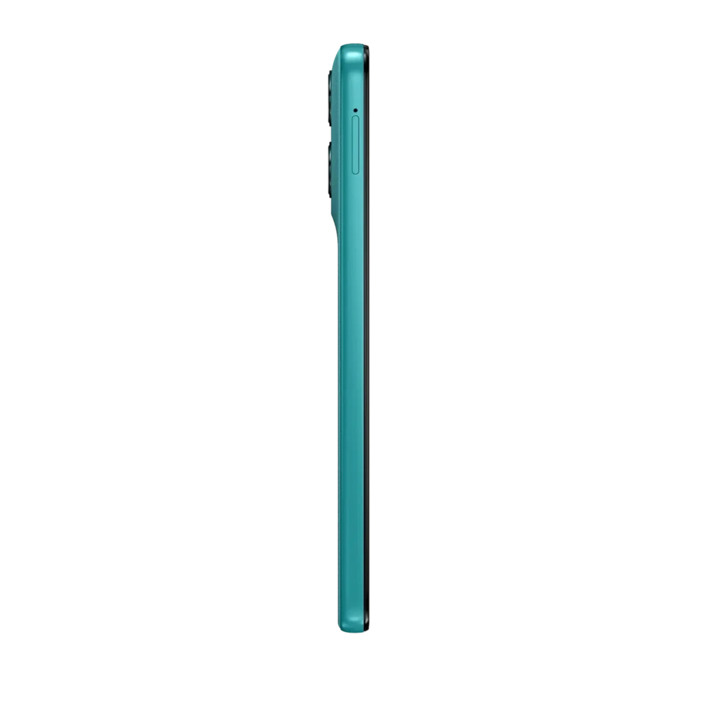 Motorola Moto G57 Power 5G turquoise, grand écran perforé, triple caméra arrière proéminente, bords fins, design mat élégant et moderne - Ítem4