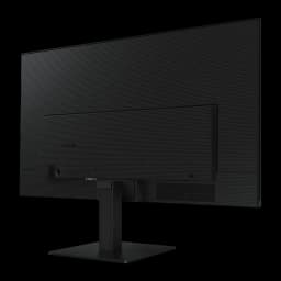 Moniteur Samsung Essential S3 S30GD 27 pouces FHD IPS 100Hz 5ms GTG Noir, vue arrière: panneau texturé avec logo Samsung