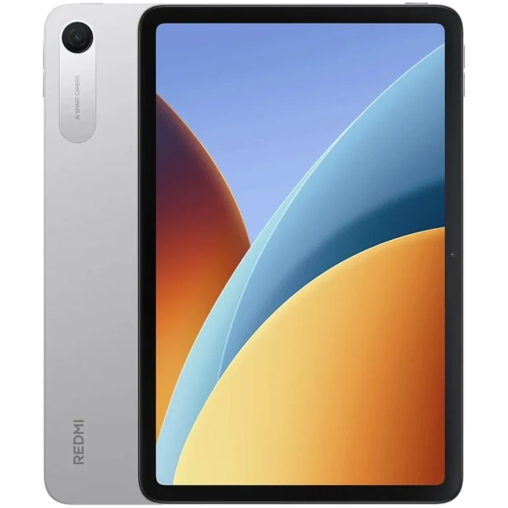 Xiaomi Redmi Pad 2 WiFi 9,7 polegadas, corpo prata, bordas finas, câmera traseira única, tela ampla com cantos arredondados, 4 GB RAM e 64 GB armazenamento - Item