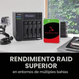 Disco rígido Seagate IronWolf Pro 20TB 3.5 polegadas 7200RPM ST20000NT001, cena: ao lado de NAS Asustor 4 baías, texto