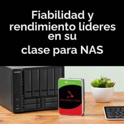 Disco rígido Seagate IronWolf Pro 16TB 3.5 polegadas HDD 7200RPM ST16000NT001, cena NAS: disco ao lado de NAS QNAP de 5