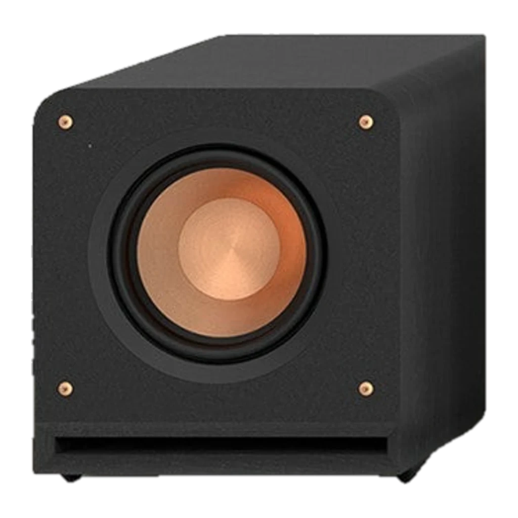 Klipsch RP-1000SW Subwoofer 300 W RMS con driver frontal cobre de gran tamaño, gabinete negro mate y puerto frontal para graves profundos y potentes - Ítem1