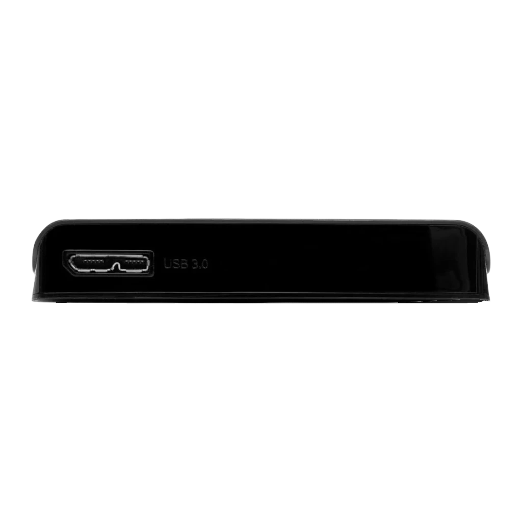 Disco Rígido Portátil Verbatim Store 'n' Go 2TB USB 3.0 Preto, detalhe: porta micro-USB 3.0 na lateral