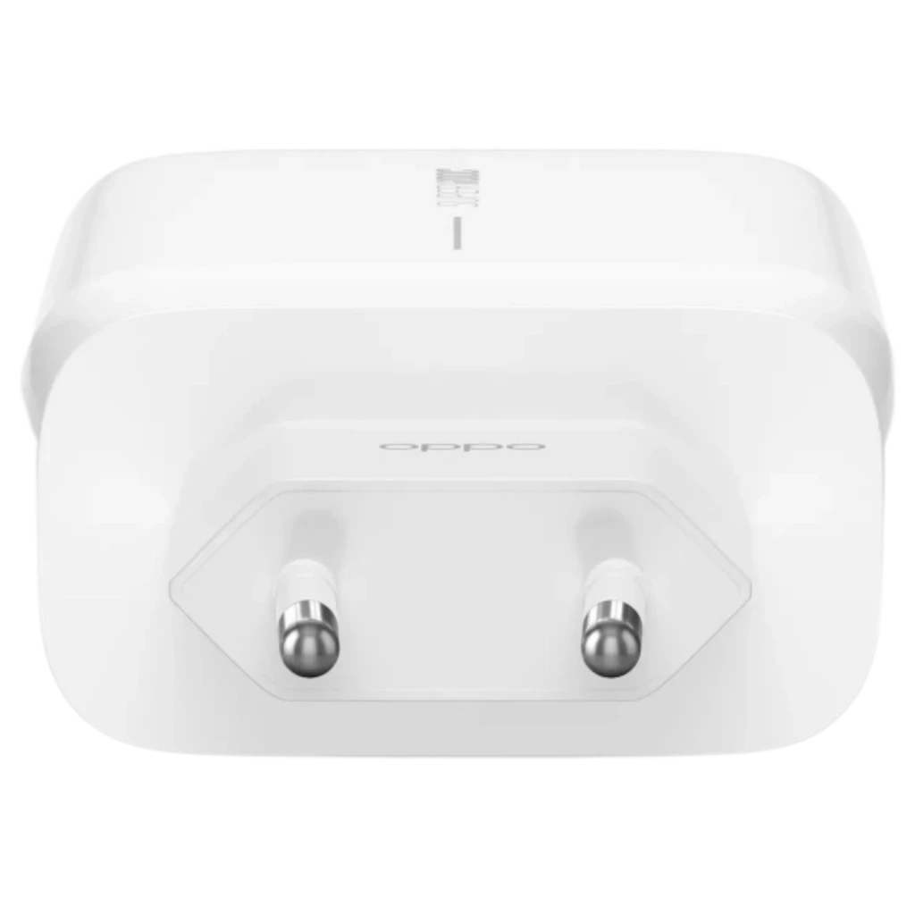 Cargador OnePlus SUPERVOOC de 65 W USB-A, color blanco, diseño compacto con enchufe europeo de dos pines y puerto USB-A superior, acabado mate minimalista - Ítem2