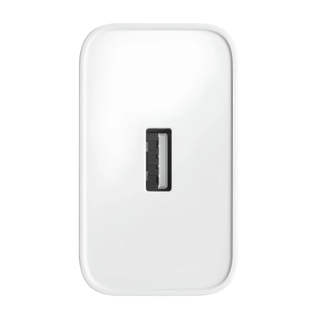 Cargador OnePlus SUPERVOOC de 65 W USB-A, color blanco, diseño compacto con enchufe europeo de dos pines y puerto USB-A superior, acabado mate minimalista - Ítem1