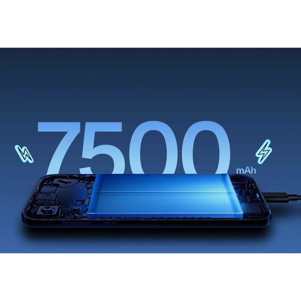 OnePlus Nord CE 6 5G azul com tela quase sem bordas e furo central, câmera dupla traseira com flash, acabamento fosco elegante 256 GB 8 GB 7500 mAh - Item6