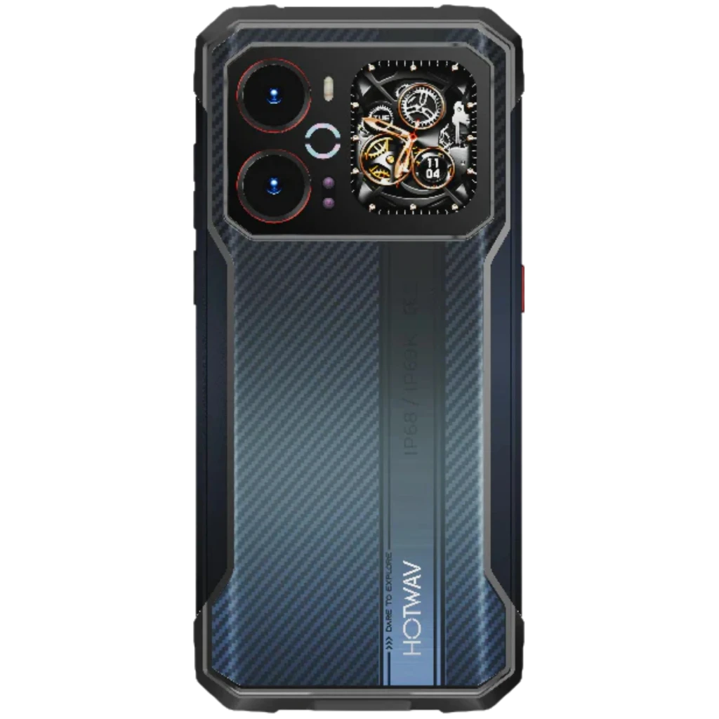 Hotwav Cyber 18 4G 256 Go Black 8 Go 120 Hz avec coque robuste, double module photo proéminent, mini cadran mécanique décoratif et écran 120 Hz aux accents - Ítem8