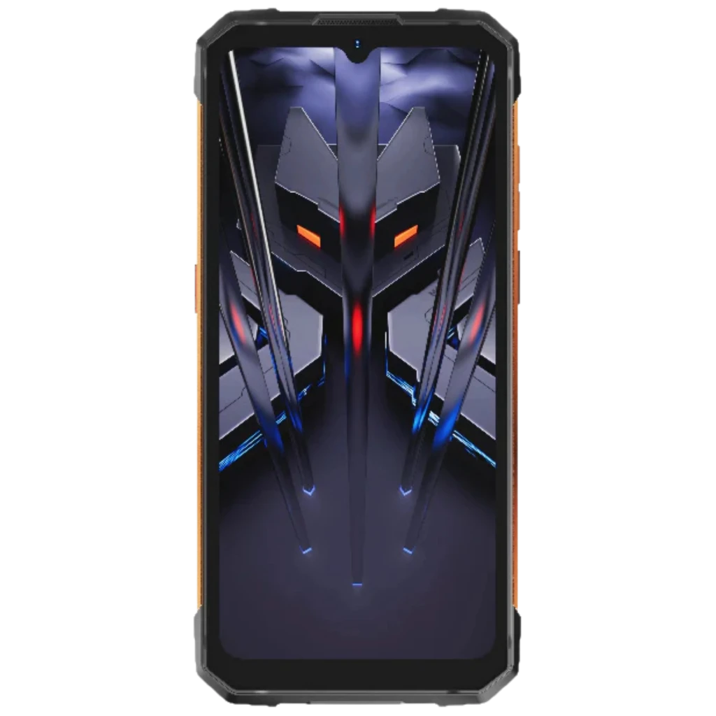 Hotwav Cyber 18 4G 256 Go Orange 8 Go 6200 mAh avec design robuste IP68 IP69K, dos texturé orange, module photo double grand anneau, écran bord fin au style - Ítem1