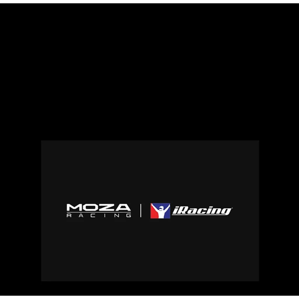 Base de Volante Moza Racing R21 Ultra Direct Drive 21Nm com corpo preto robusto e logotipos Moza Racing e iRacing em destaque na frente