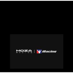 Base de Volante Moza Racing R21 Ultra Direct Drive 21Nm com corpo preto robusto e logotipos Moza Racing e iRacing em destaque na frente