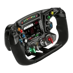 Moza Racing Lamborghini Essenza SCV12 – volante réplica com painel LED, display central, botões multicoloridos, fibra de carbono e empunhaduras em camurça