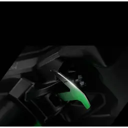 Moza Racing Lamborghini Essenza SCV12 – Volante réplica oficial com paddle shift metálico, acabamento preto fosco e detalhes em verde iluminado