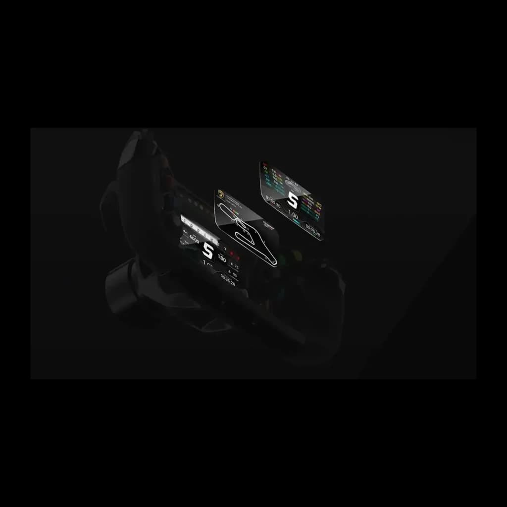 Moza Racing Lamborghini Essenza SCV12 – Volante réplica oficial com display digital, LEDs de mudança, botões iluminados e design esportivo em fibra de