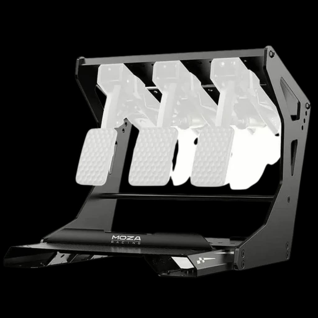 Kit para inverter os pedais CRP2 MOZA - Estrutura em aço: suporte robusto em aço, ajuste para pedais invertidos, design estável e compatível com sim racing