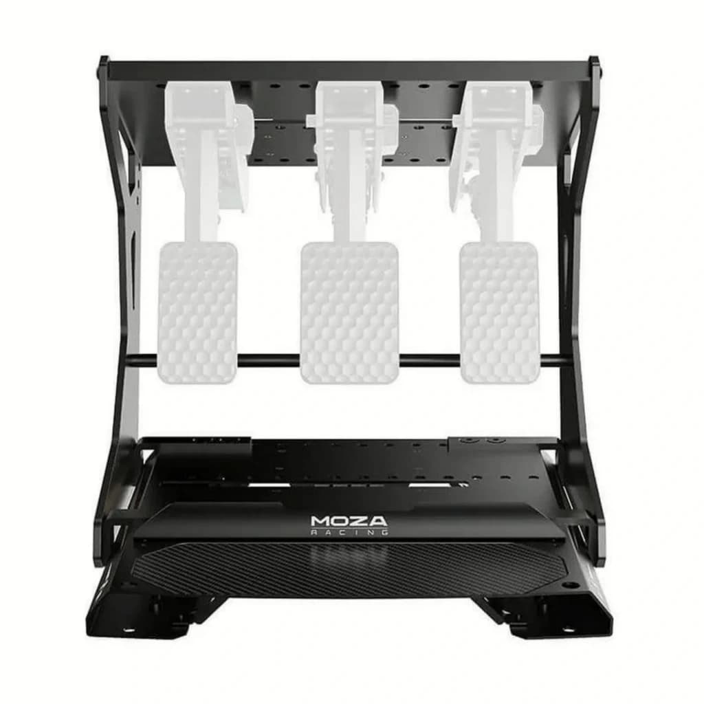 Kit para inverter os pedais CRP2 MOZA - Estrutura em aço robusta, suporte ajustável em preto, montagem estável para pedais de sim racing