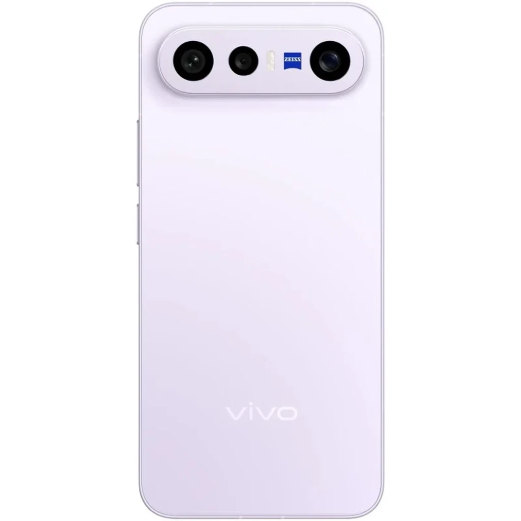 Vivo X300 FE 5G lila con triple cámara trasera ZEISS, pantalla perforada con biseles finos, logo vivo al centro y acabado mate suave en 512 GB y 12 GB RAM - Ítem4
