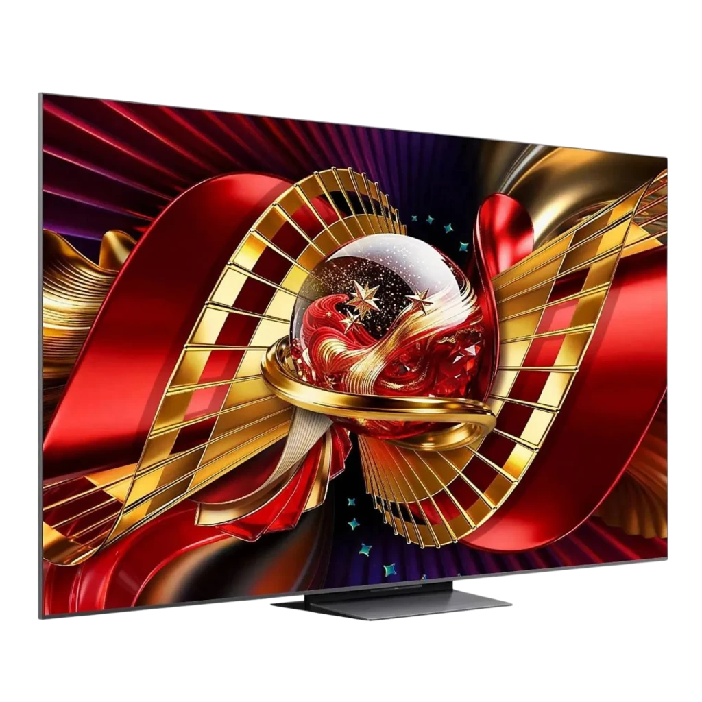 TCL 55C8L Smart TV QD‑Mini LED 55 4K AiPQ Pro preta, tela fina com HDR, 3000 nits, 1008 zonas de escurecimento local, amplo gamut e áudio Bang & Olufsen - Item1