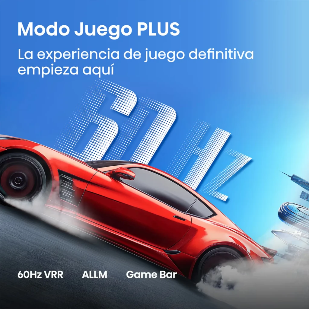 Hisense 43A6S Smart TV QLED 43 pulgadas 4K Ultra HD en negro, biseles delgados, peanas dobles, logos UHD 4K, IA 4K, Smooth Motion IA y Modo Juego Plus - Ítem10
