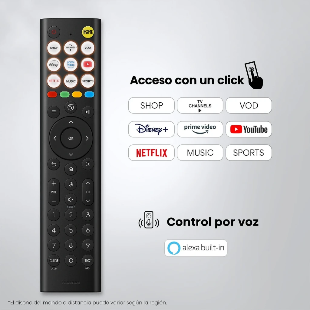 Hisense 43E79S Smart TV QLED 43 4K Ultra HD com tela fina sem bordas, cores vivas, suporte Dolby Vision-Atmos, IA 4K e Smooth Motion para imagem fluida - Item6