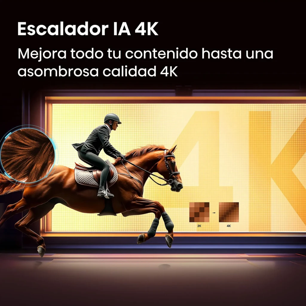Hisense 43E79S Smart TV QLED 43 4K Ultra HD com tela fina sem bordas, cores vivas, suporte Dolby Vision-Atmos, IA 4K e Smooth Motion para imagem fluida - Item1