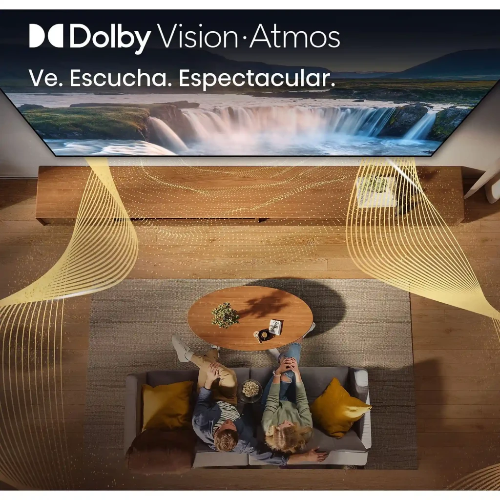 Hisense 43E79S Smart TV QLED 43 4K Ultra HD com tela fina sem bordas, cores vivas, suporte Dolby Vision-Atmos, IA 4K e Smooth Motion para imagem fluida - Item7