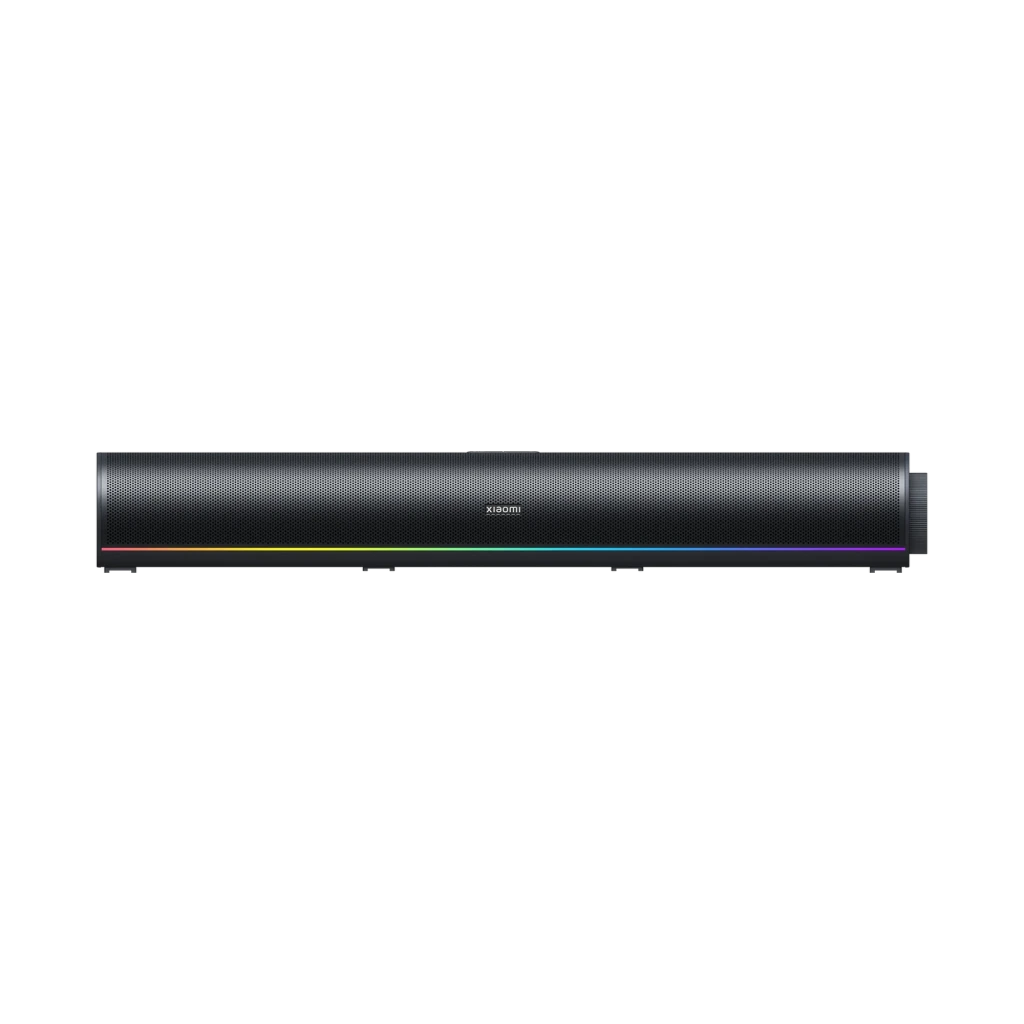 Enceintes Xiaomi Desktop Speaker Pro Set 2.1 avec barre de son noire maillée et caisson de basses cylindrique sans fil, LED RGB discrètes, design moderne - Ítem4