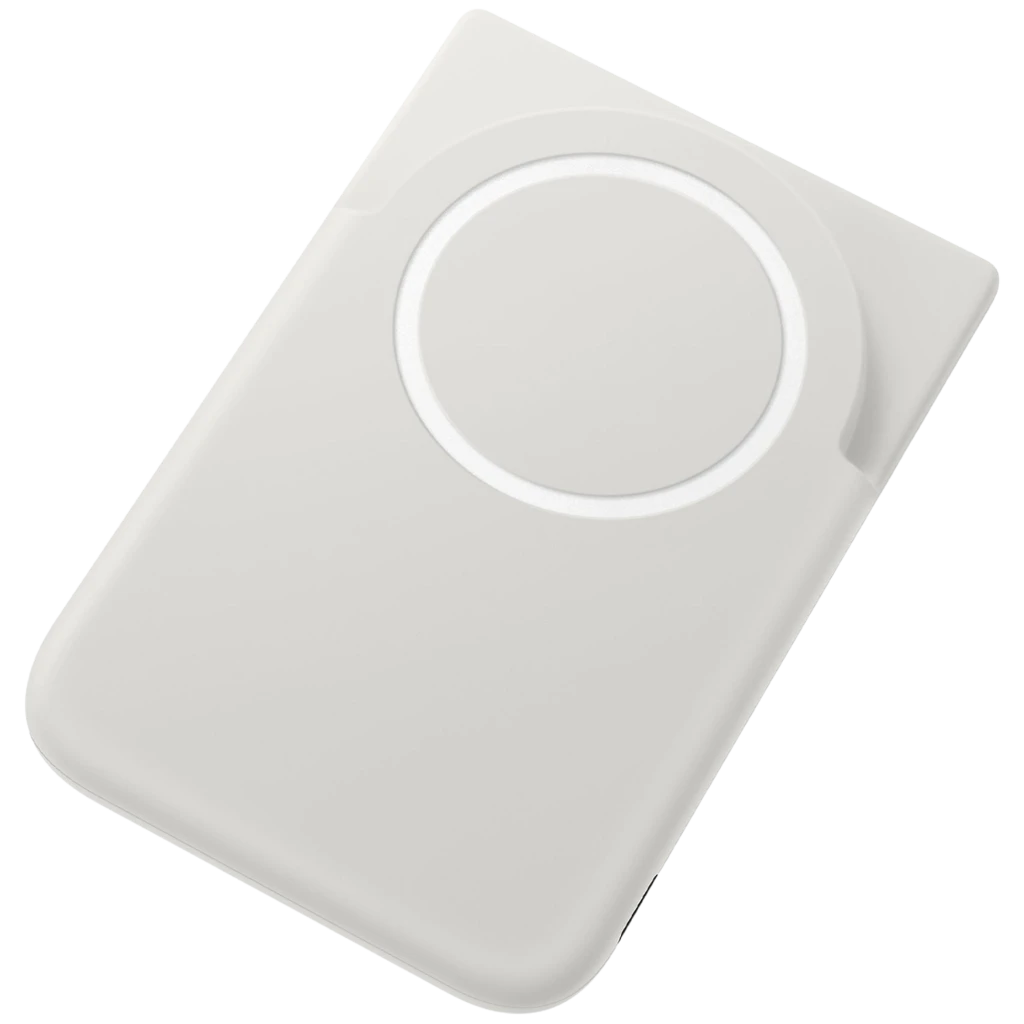 Power bank Samsung Magnetic EB-U2500XJE cinzento preso ao smartphone, design fino com base metálica e LEDs de carga, USB-C, 5000 mAh, 25 W - Item5