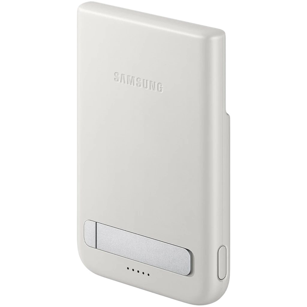 Power bank Samsung Magnetic EB-U2500XJE cinzento preso ao smartphone, design fino com base metálica e LEDs de carga, USB-C, 5000 mAh, 25 W - Item7