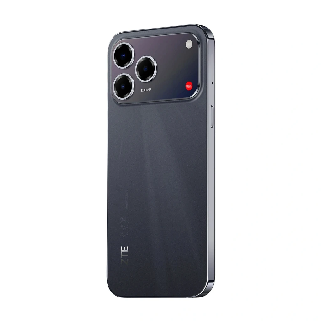 ZTE Blade V80 Pro noir avec triple module photo 108 Mpx, écran bord à bord 120 Hz, bords fins et poinçon central, design élégant en finition mate - Ítem5