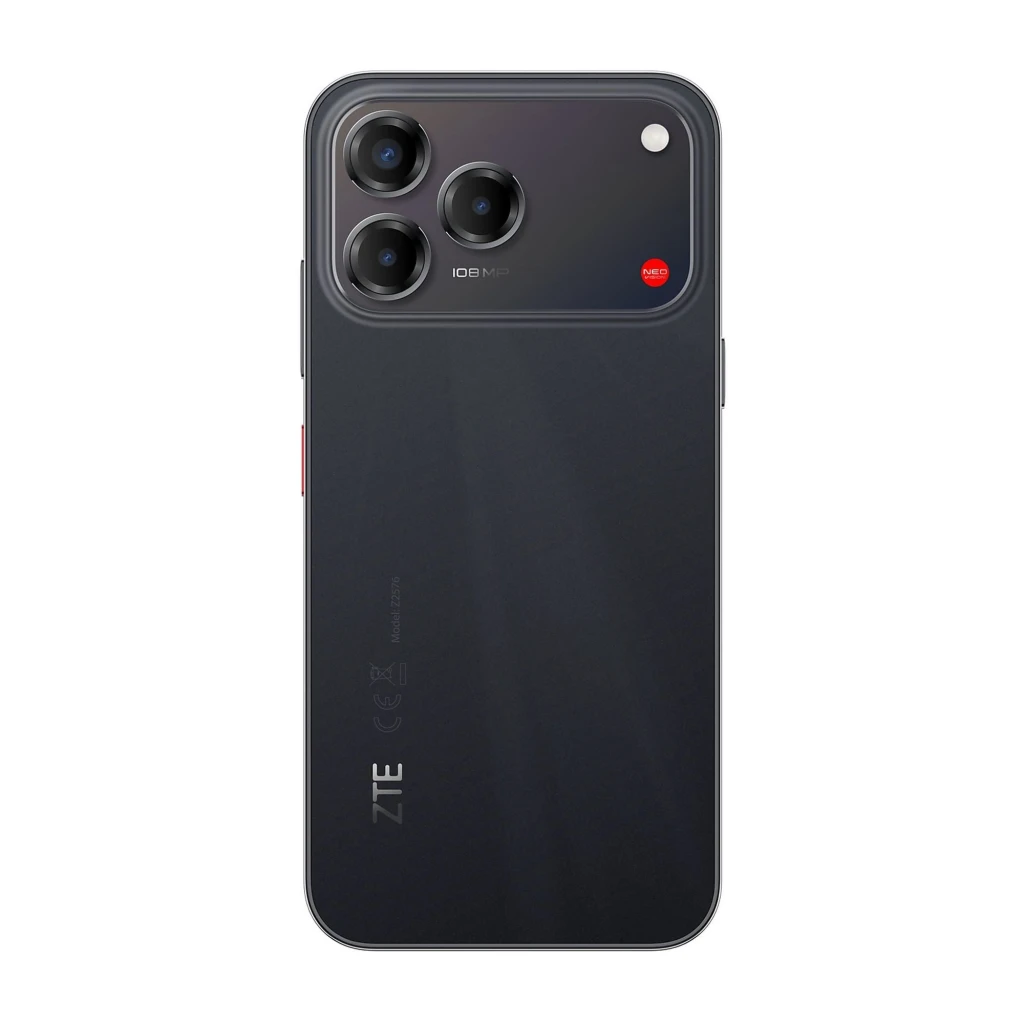 ZTE Blade V80 Pro noir avec triple module photo 108 Mpx, écran bord à bord 120 Hz, bords fins et poinçon central, design élégant en finition mate - Ítem2