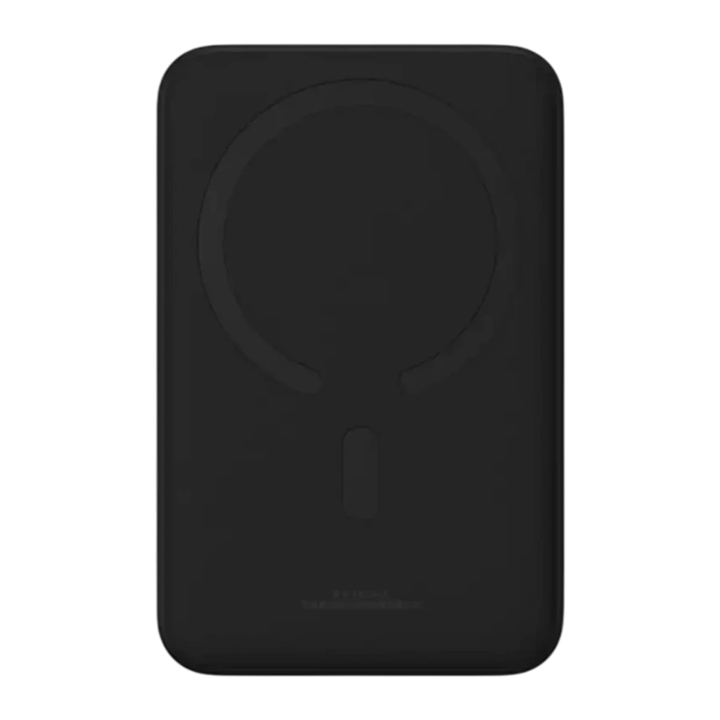 Power Bank Baseus EnerFill FM41 Ultra Mini Magnetic Negro con acabado mate, diseño compacto y bordes redondeados, logo 20W visible y marca lateral baseus - Ítem1