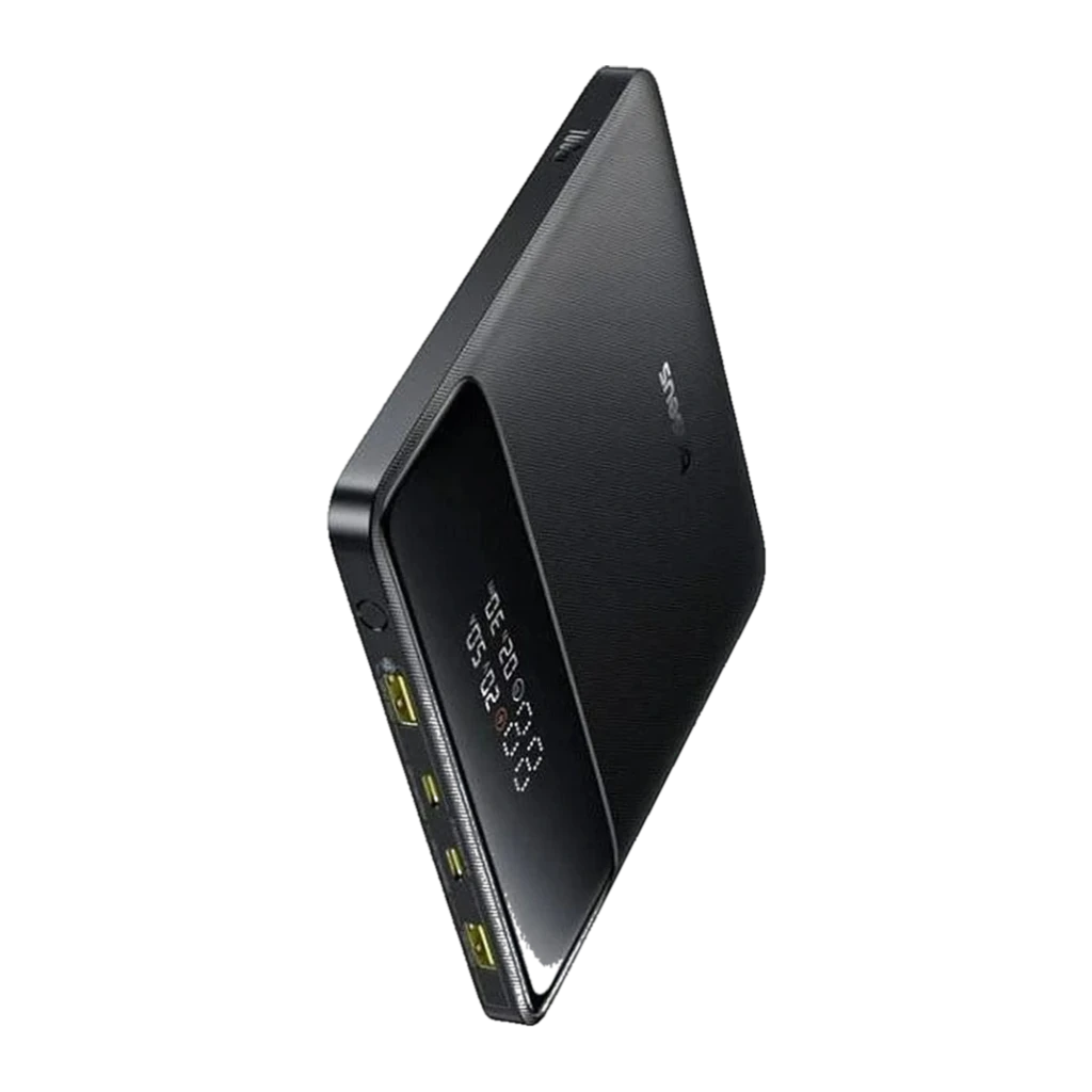 Power Bank Baseus Blade H1 Lite 20000mAh 100W con pantalla LED que muestra voltaje, amperaje y tiempo, acabado texturizado negro y bordes redondeados - Ítem4