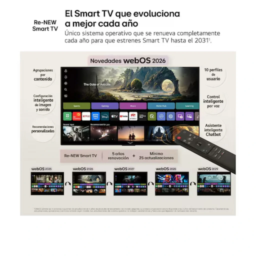 LG 43QNED70B6C Smart TV QNED MiniLED 43 4K α7 AI Gen9 preta com moldura fina, pés duplos, tela vibrante com +1 bilhão de cores e 2040 zonas de dimming - Item1