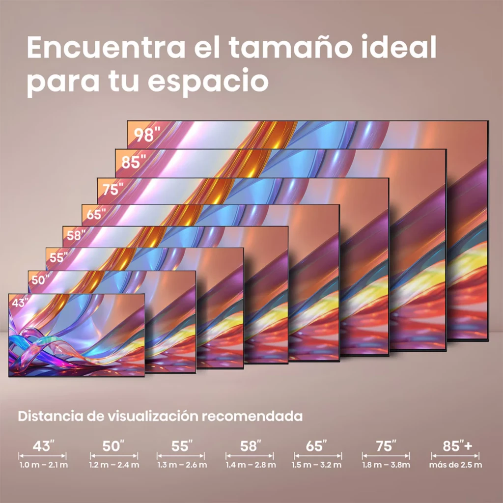 Hisense 50Q7S Smart TV QLED 50 4K con biseles delgados, pantalla brillante, logotipos Dolby Vision Atmos, escalador IA 4K y Smooth Motion IA en negro - Ítem4