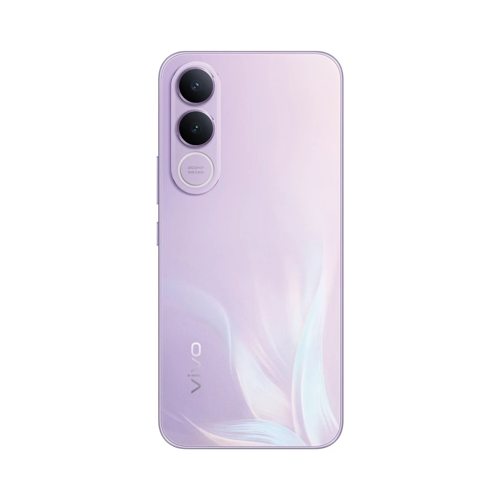 Vivo V70 FE lilás com tela ampla, câmera dupla traseira 200 MP, módulo frontal central, 8 GB 256 GB; inclui carregador 90 W e auriculares brancos - Item3
