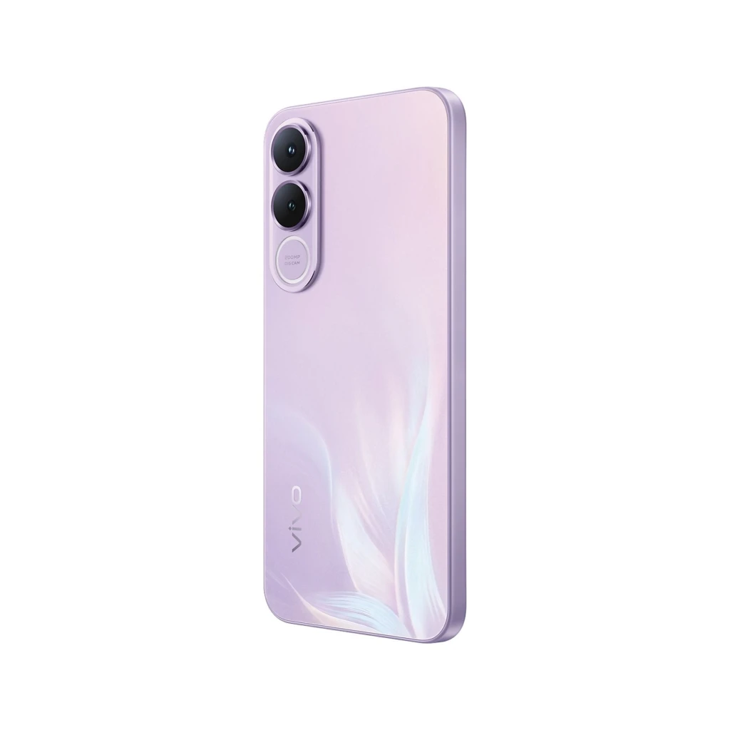 Vivo V70 FE 5G lila avec écran bord à bord, double module photo 200 Mpx, plus chargeur 90 W et écouteurs blancs en étui compact - Ítem6