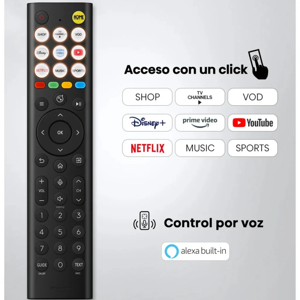 Hisense 43E7S Smart TV QLED 43 4K preta com moldura fina, pés duplos, tela sem bordas aparentes, selo FIFA, ícones Dolby Vision Atmos, AI 4K Upscaler e - Item2