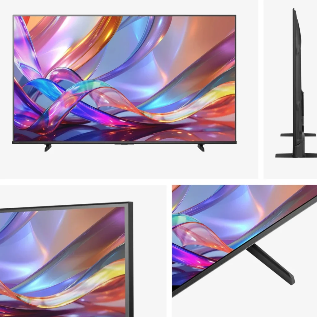 Hisense 43E7S Smart TV QLED 43 4K preta com moldura fina, pés duplos, tela sem bordas aparentes, selo FIFA, ícones Dolby Vision Atmos, AI 4K Upscaler e - Item3